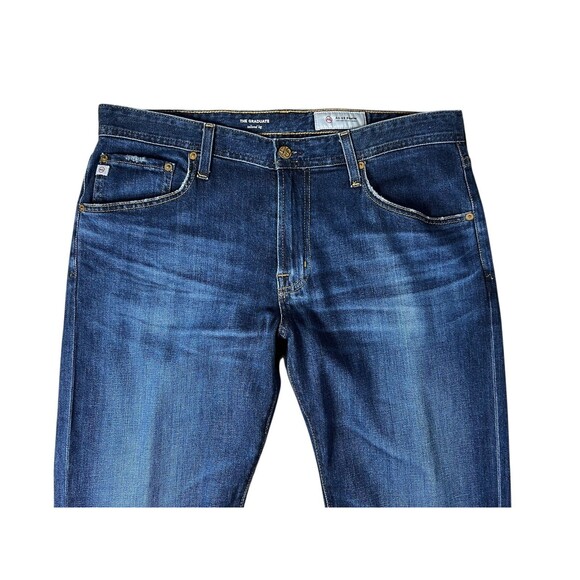 AG Adriano Goldschmied Mens Graduate Tailored Leg Jeans  34  Stretch AG-ed Denim - Picture 13 of 16